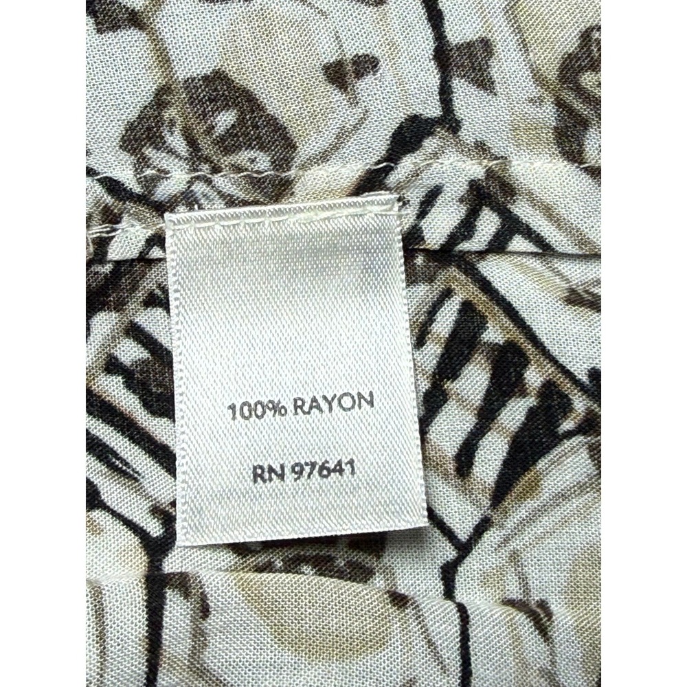 J. Jill Black White Tan Geometric Print V Neck Tunic Top XS - Picture 8 of 8